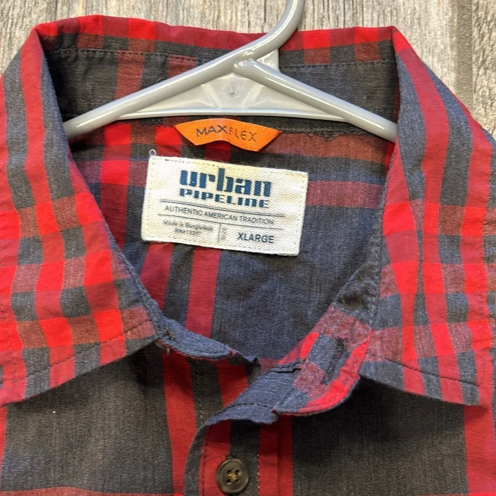 Youth Boys size XL Urban Pipeline  button-down max flex long sleeve shirt top